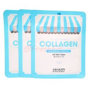 3x Collagen Korean Face Masks Firming/Rejuvenating